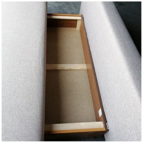Диван-кровать Комфорт без подлокотников BALTIC GREY (4 подушки) в Пангоды - pangodi.ok-mebel.com | фото 5